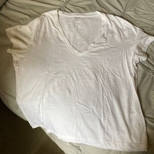 Madewell V-Neck White Tshirt